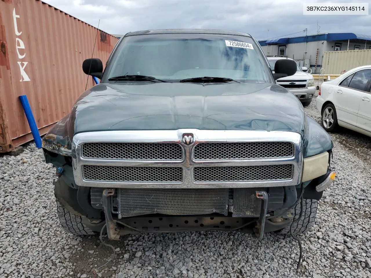 2000 Dodge Ram 2500 VIN: 3B7KC236XYG145114 Lot: 72586654