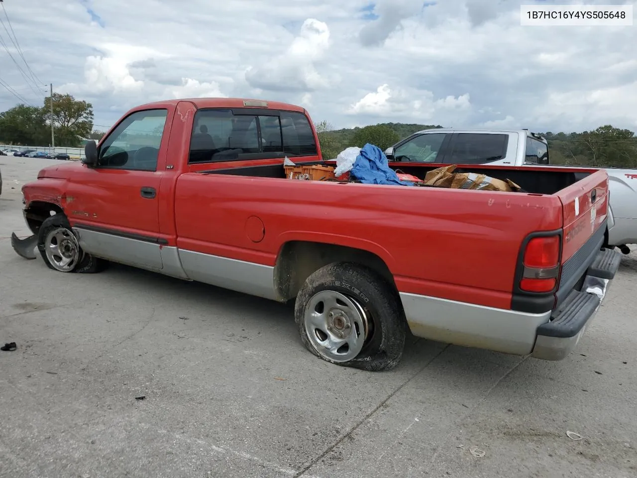 2000 Dodge Ram 1500 VIN: 1B7HC16Y4YS505648 Lot: 73414384