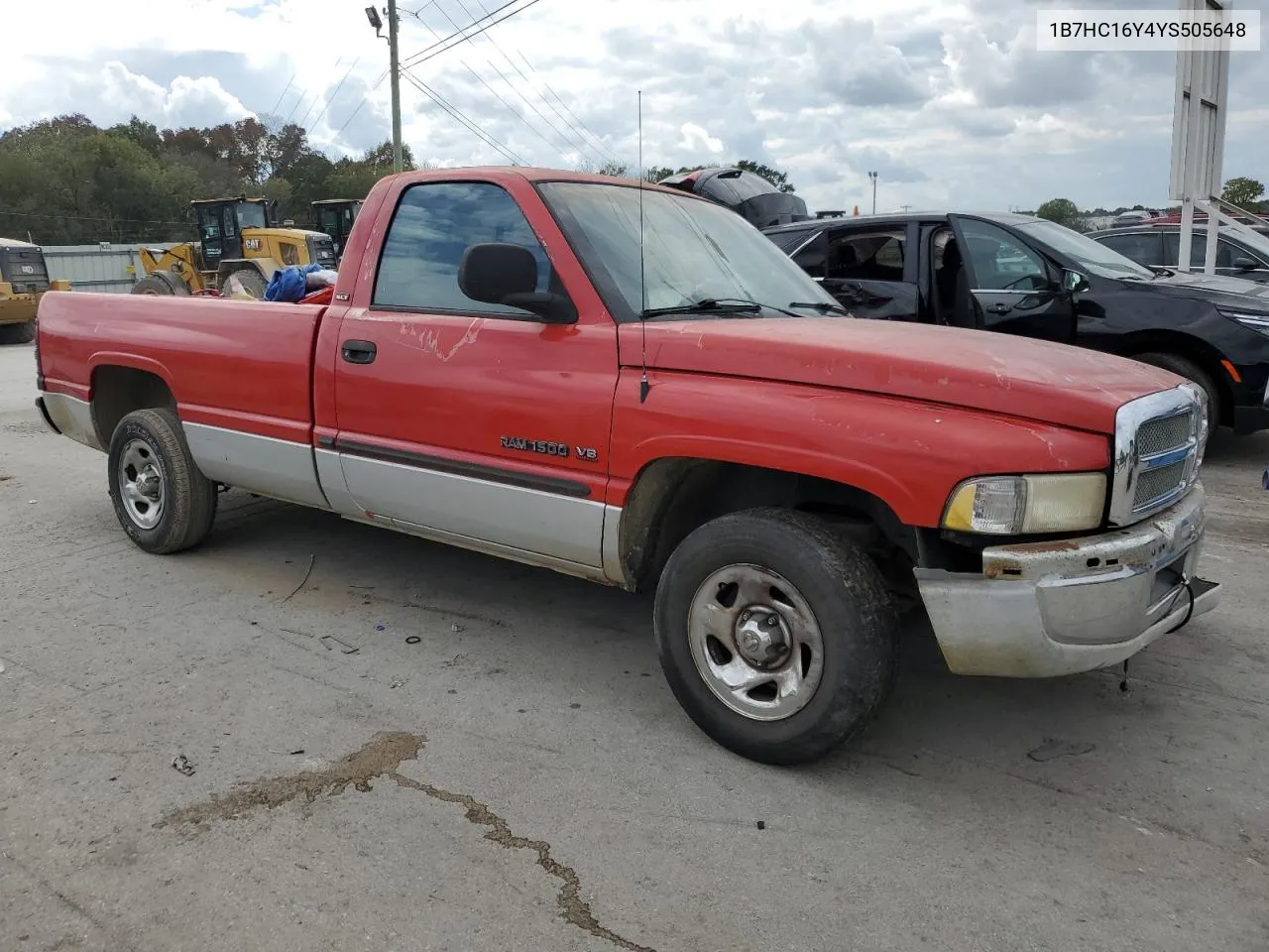 2000 Dodge Ram 1500 VIN: 1B7HC16Y4YS505648 Lot: 73414384