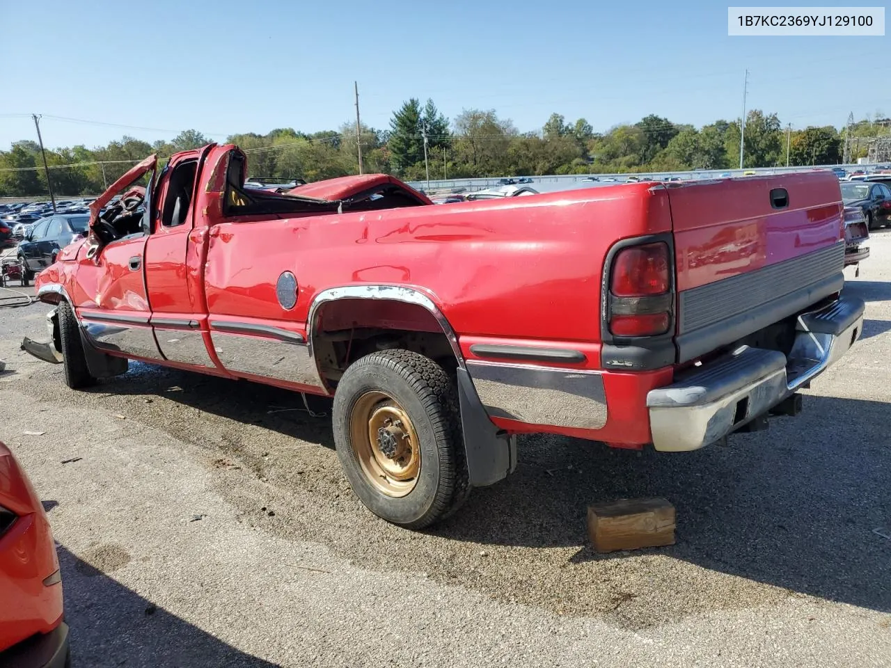 2000 Dodge Ram 2500 VIN: 1B7KC2369YJ129100 Lot: 73512904