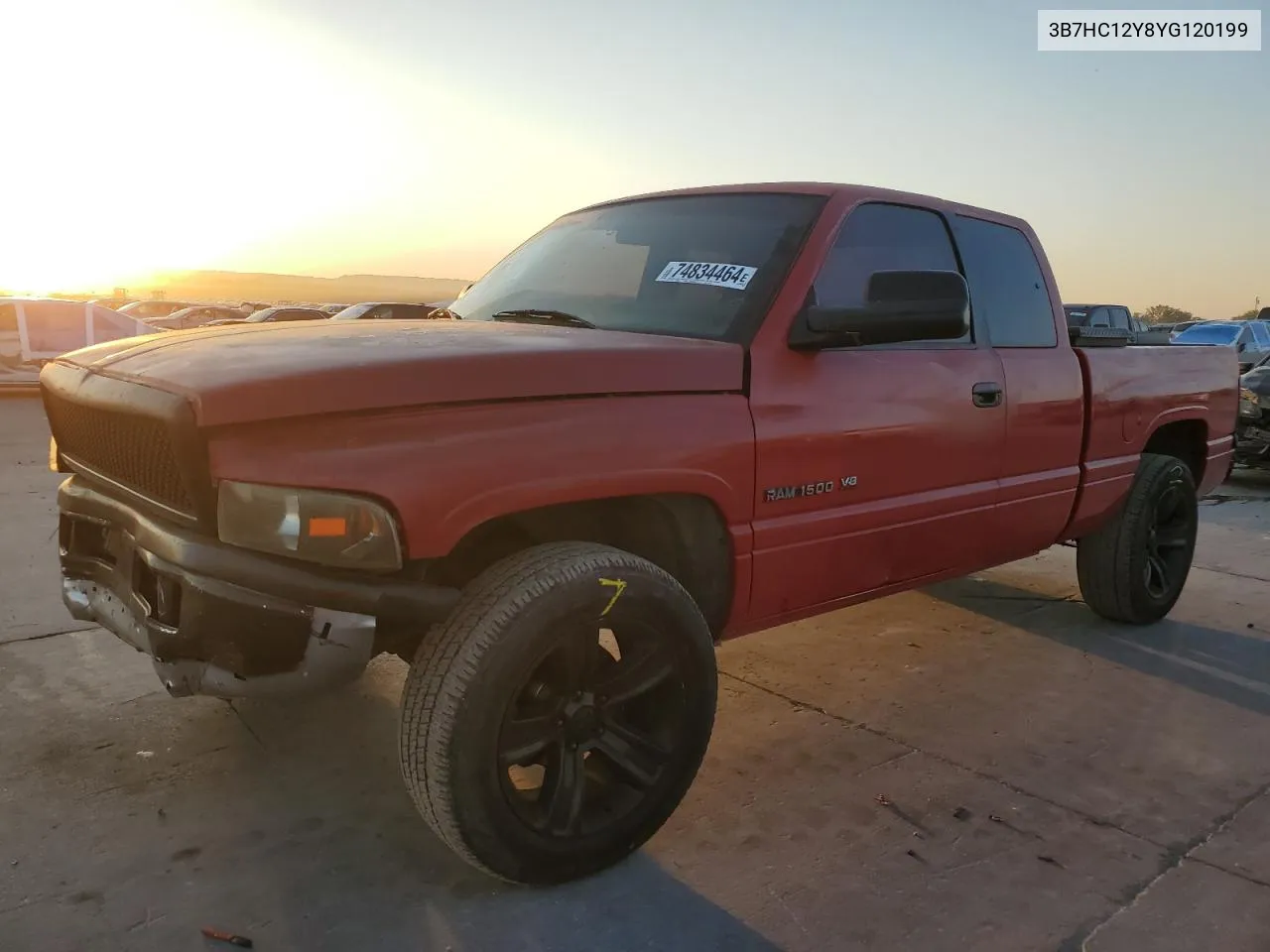 2000 Dodge Ram 1500 VIN: 3B7HC12Y8YG120199 Lot: 74834464