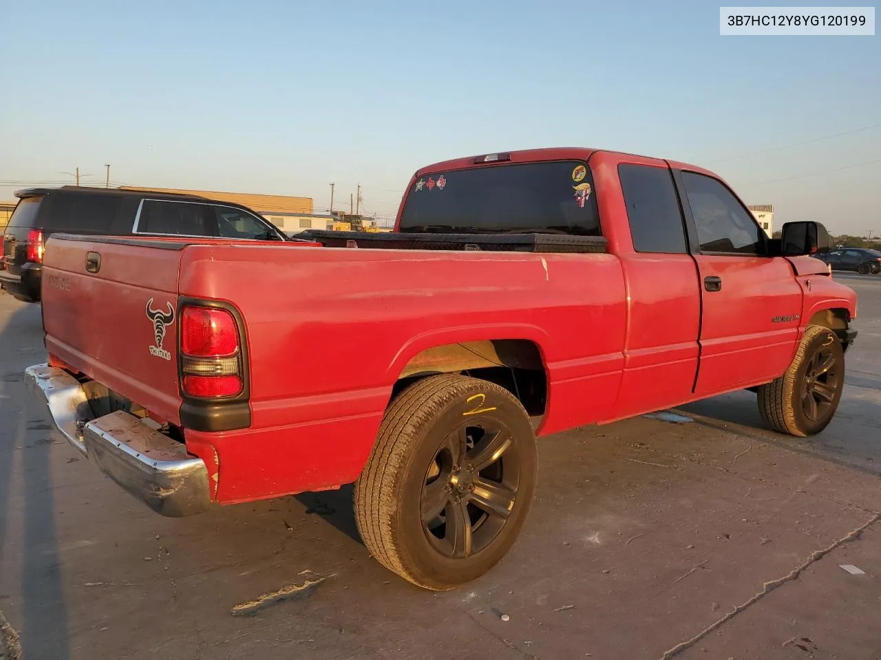 2000 Dodge Ram 1500 VIN: 3B7HC12Y8YG120199 Lot: 74834464