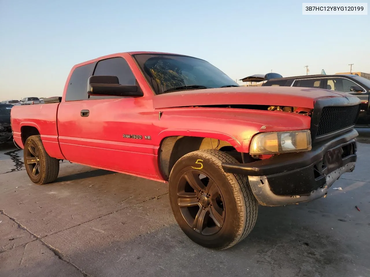 2000 Dodge Ram 1500 VIN: 3B7HC12Y8YG120199 Lot: 74834464