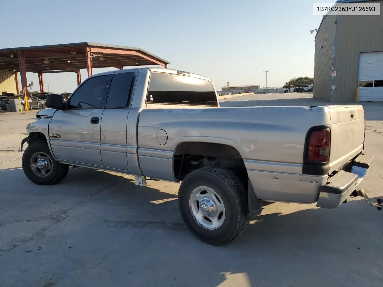 2000 Dodge Ram 2500 VIN: 1B7KC2363YJ126693 Lot: 75550654