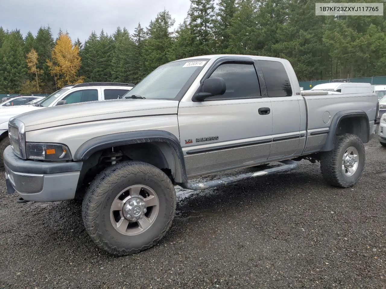 2000 Dodge Ram 2500 VIN: 1B7KF23ZXYJ117765 Lot: 78280974