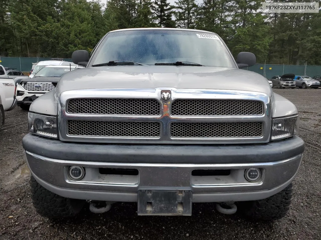 2000 Dodge Ram 2500 VIN: 1B7KF23ZXYJ117765 Lot: 78280974