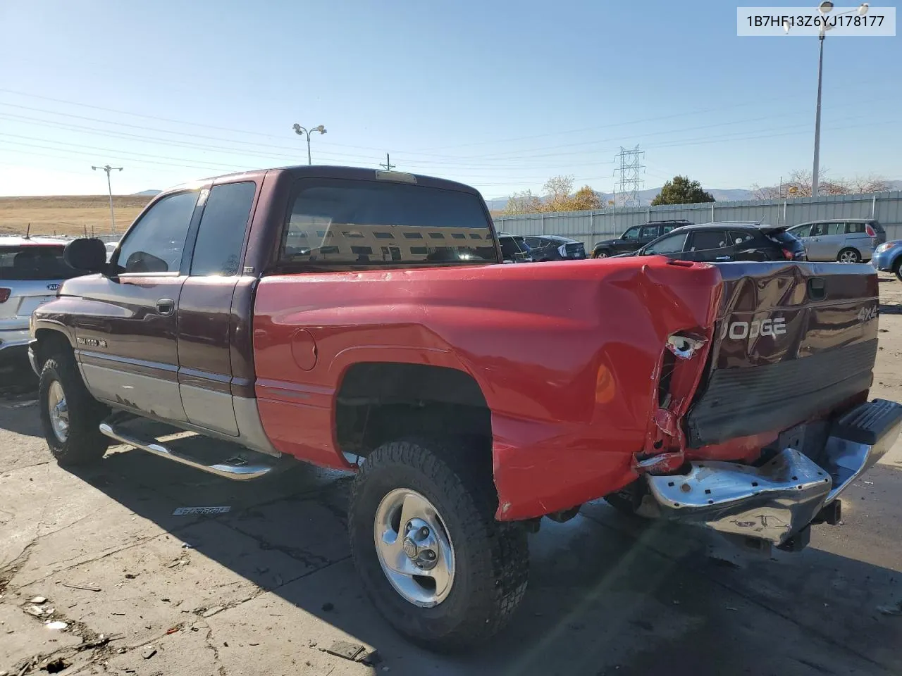 2000 Dodge Ram 1500 VIN: 1B7HF13Z6YJ178177 Lot: 78872484