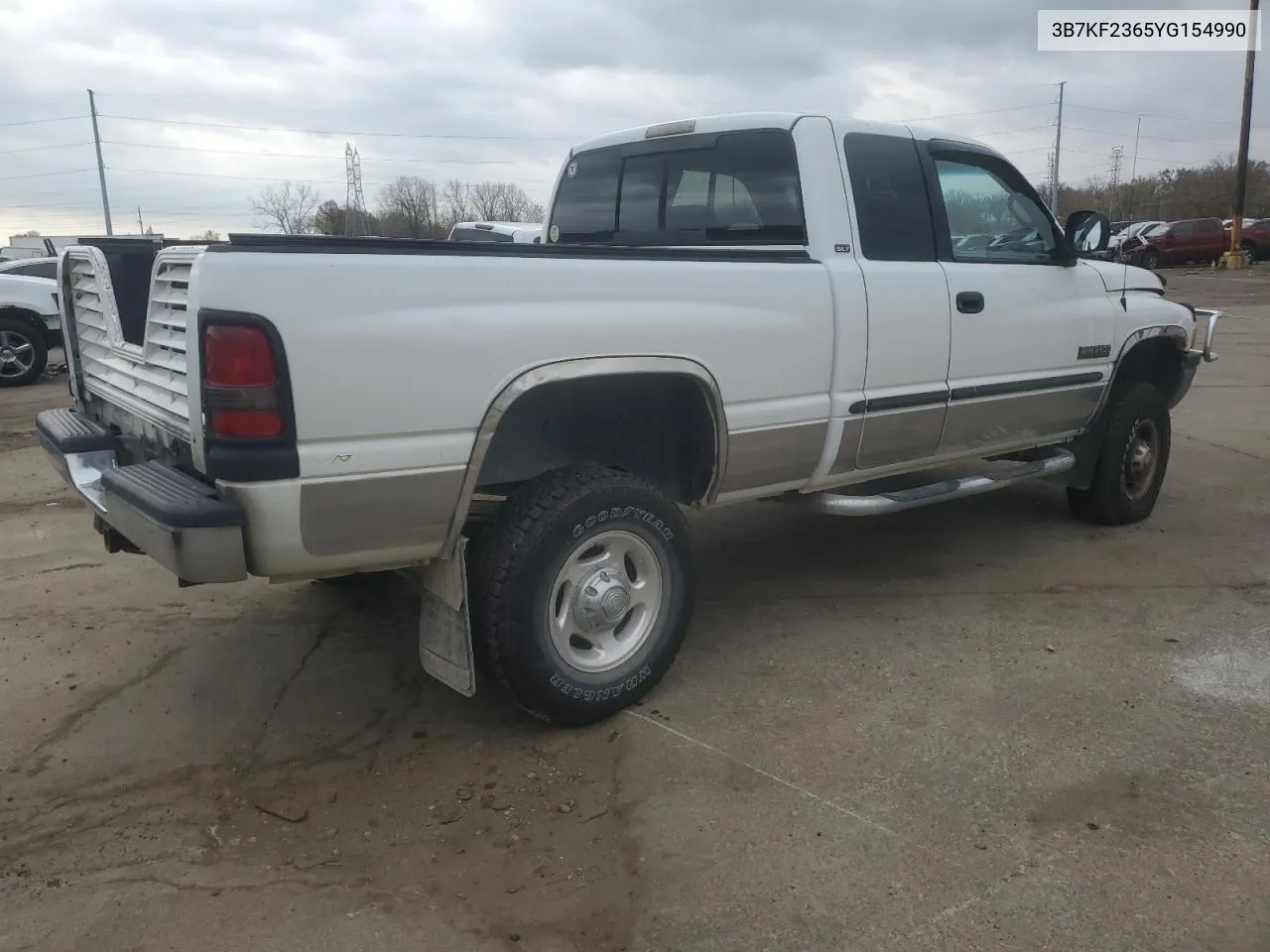 3B7KF2365YG154990 2000 Dodge Ram 2500