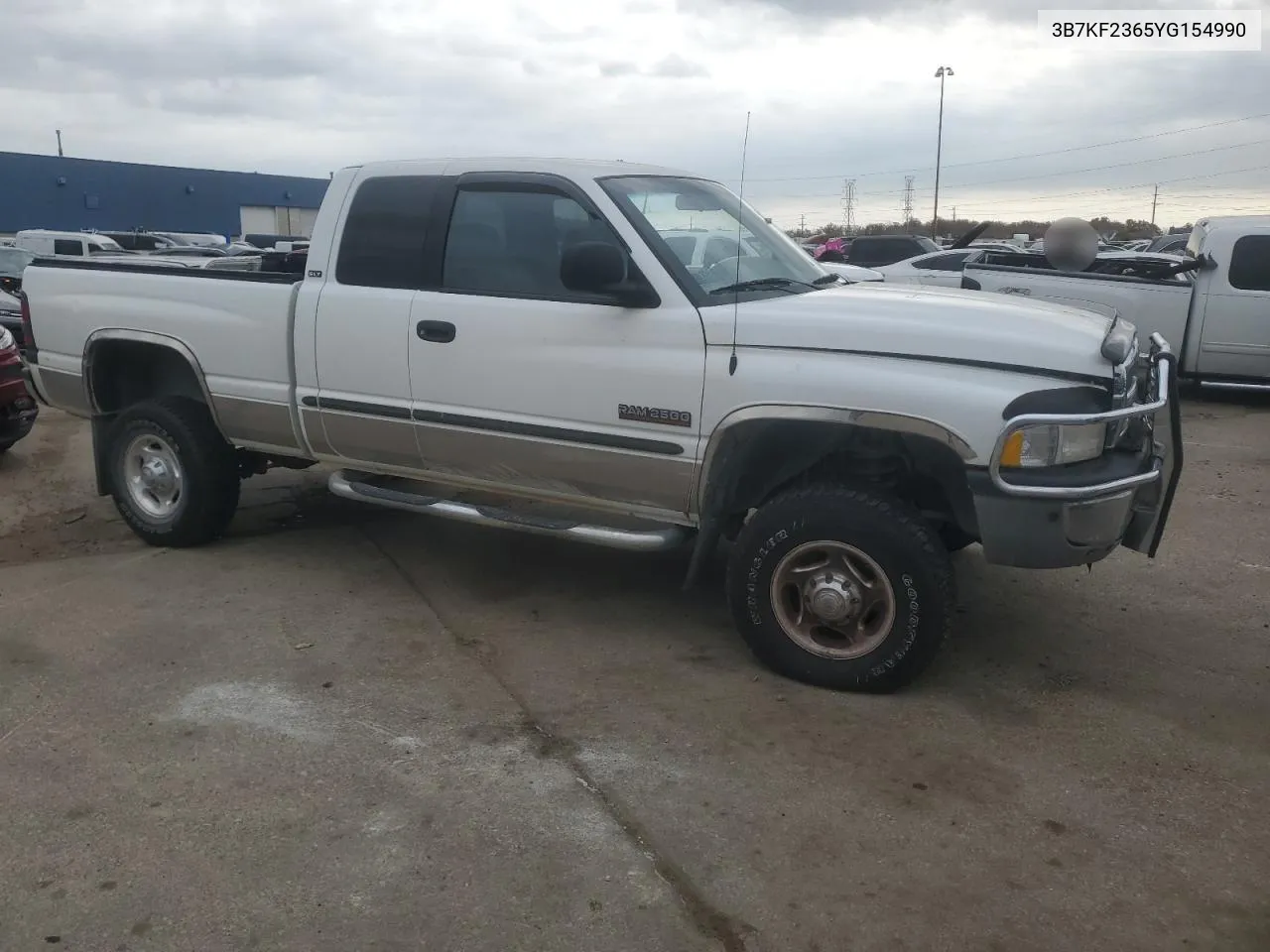 2000 Dodge Ram 2500 VIN: 3B7KF2365YG154990 Lot: 78970054