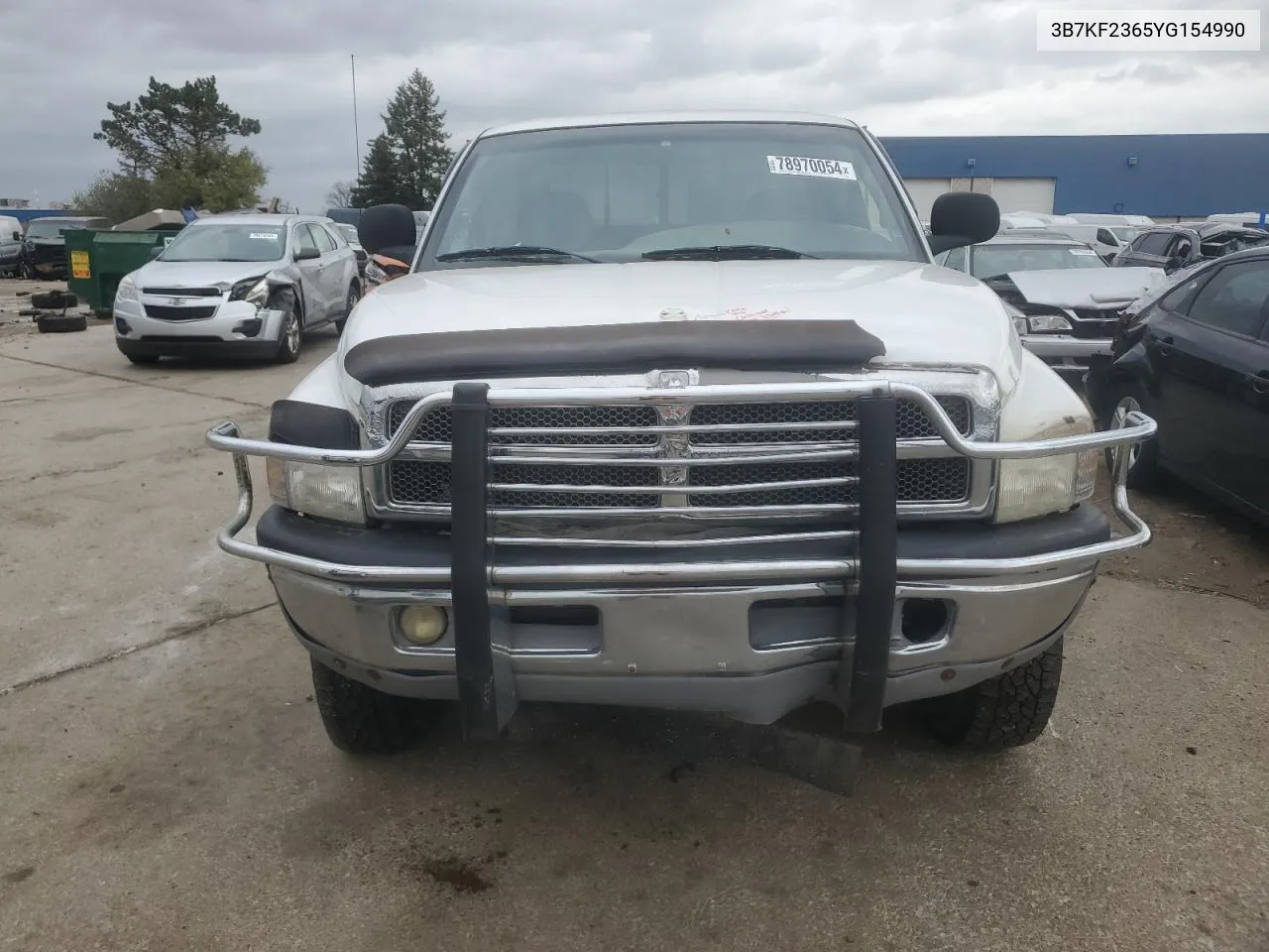 2000 Dodge Ram 2500 VIN: 3B7KF2365YG154990 Lot: 78970054