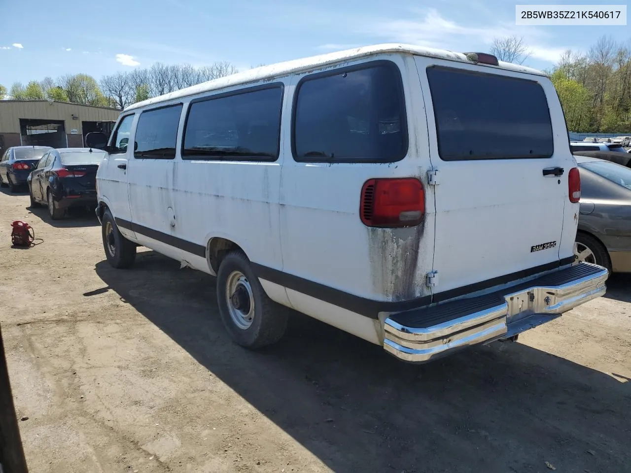 2B5WB35Z21K540617 2001 Dodge Ram Wagon B3500