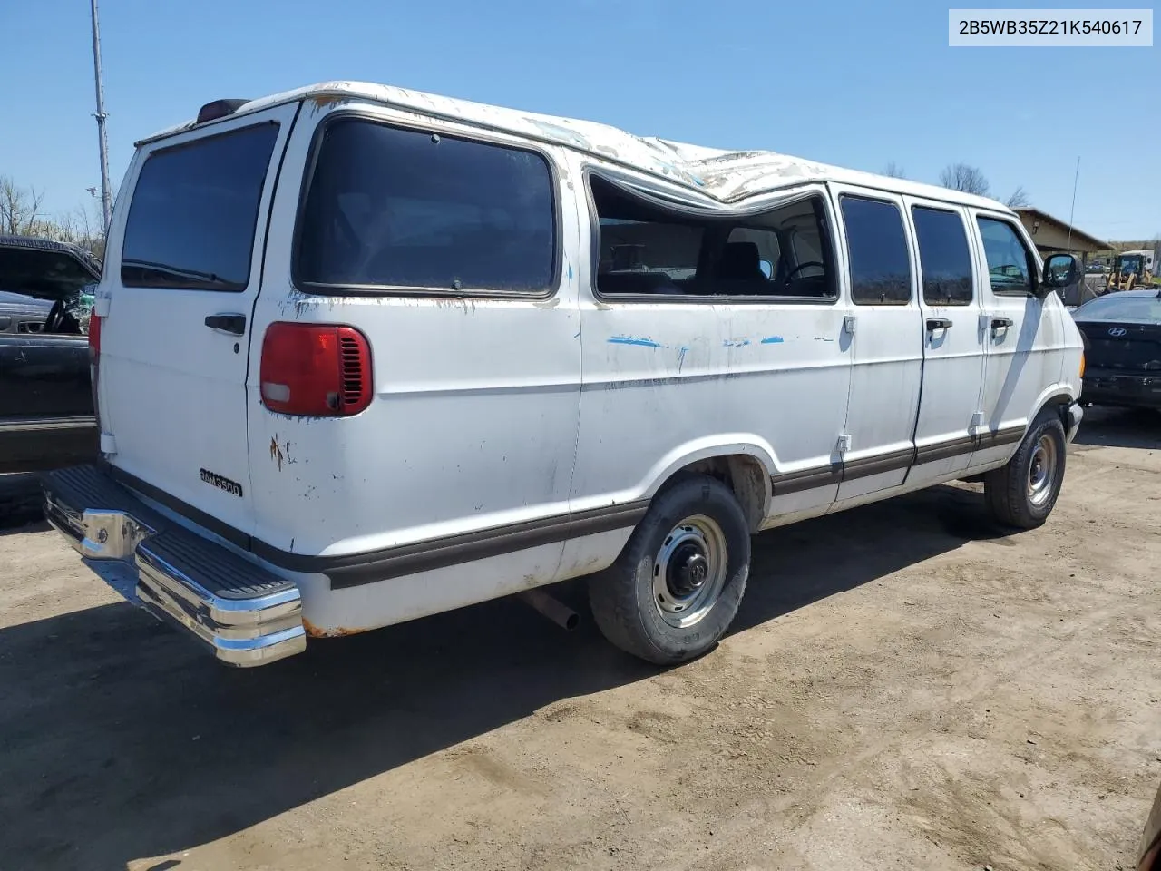 2001 Dodge Ram Wagon B3500 VIN: 2B5WB35Z21K540617 Lot: 51095804