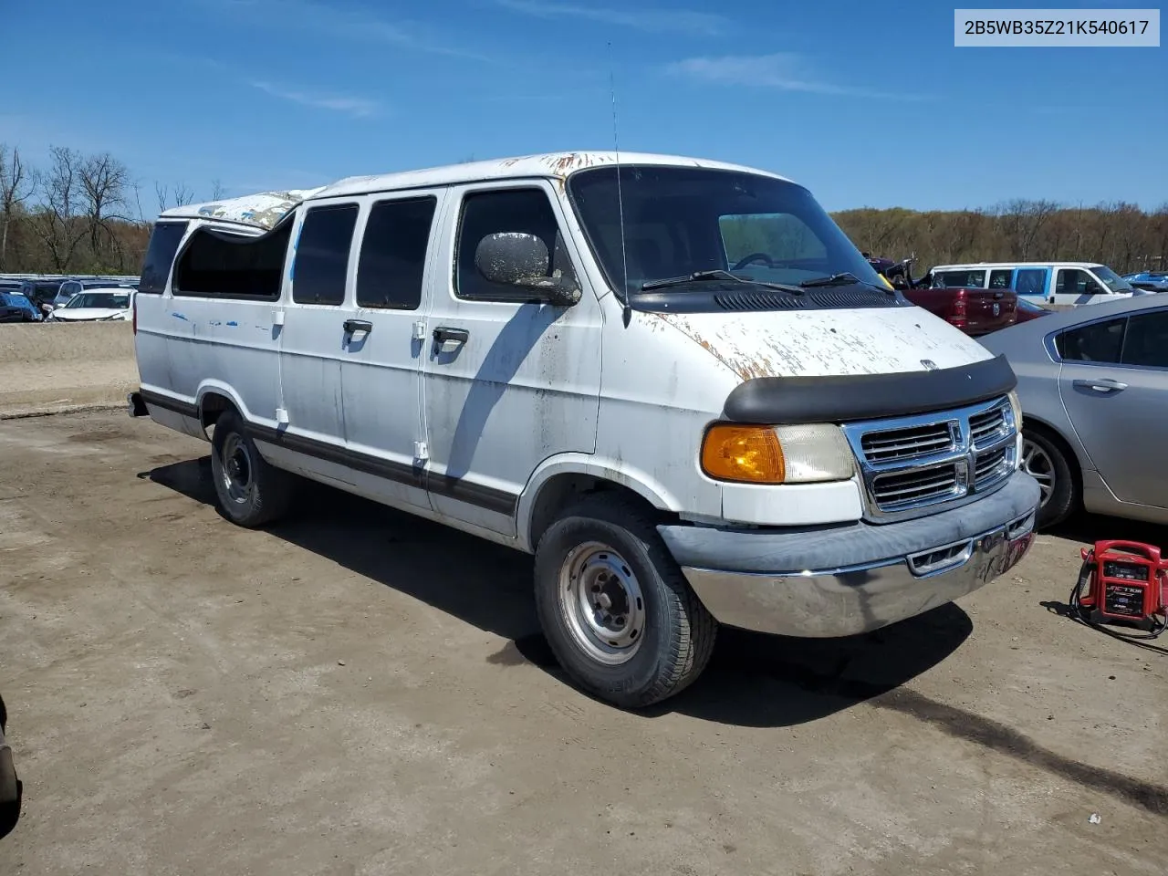 2B5WB35Z21K540617 2001 Dodge Ram Wagon B3500