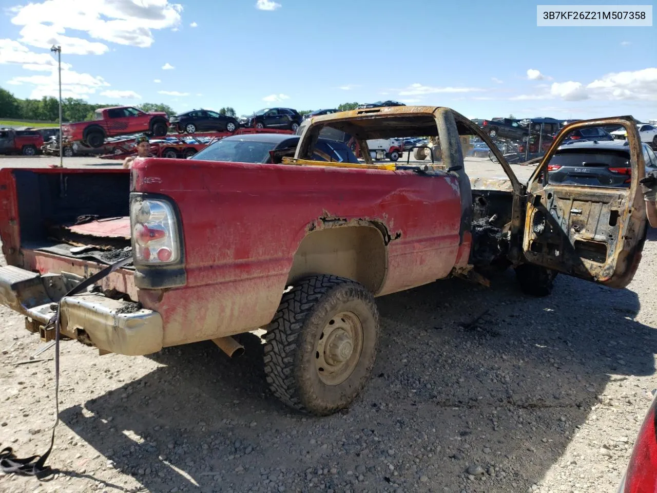 2001 Dodge Ram 2500 VIN: 3B7KF26Z21M507358 Lot: 58105354