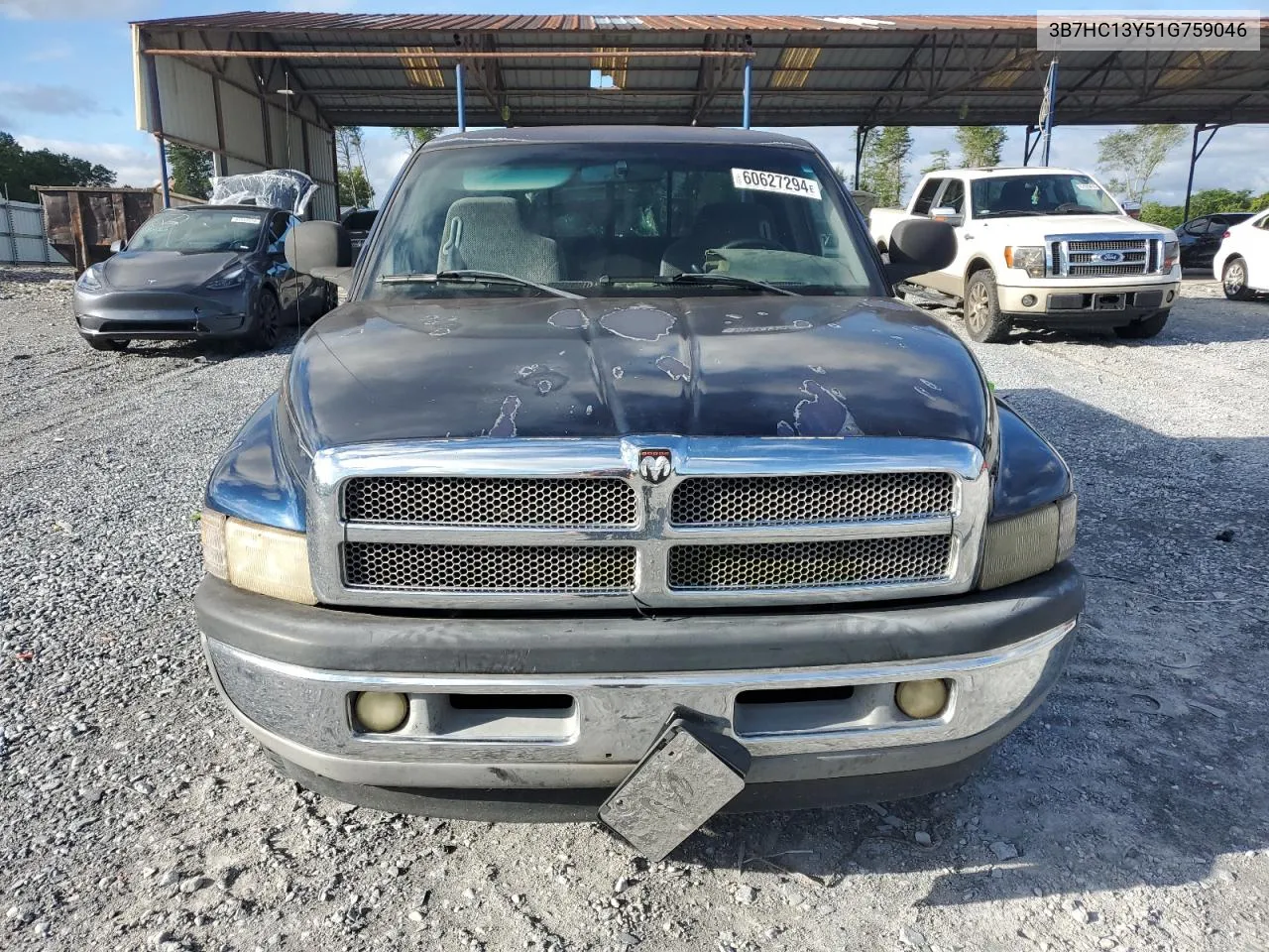 2001 Dodge Ram 1500 VIN: 3B7HC13Y51G759046 Lot: 60627294