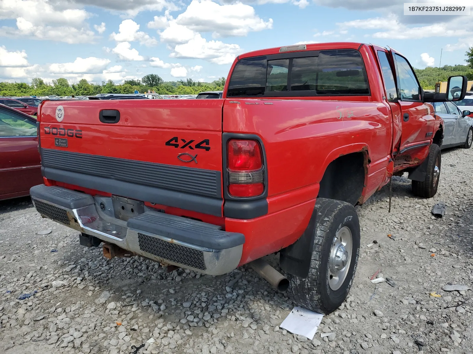 2001 Dodge Ram 2500 VIN: 1B7KF23751J282997 Lot: 63675314