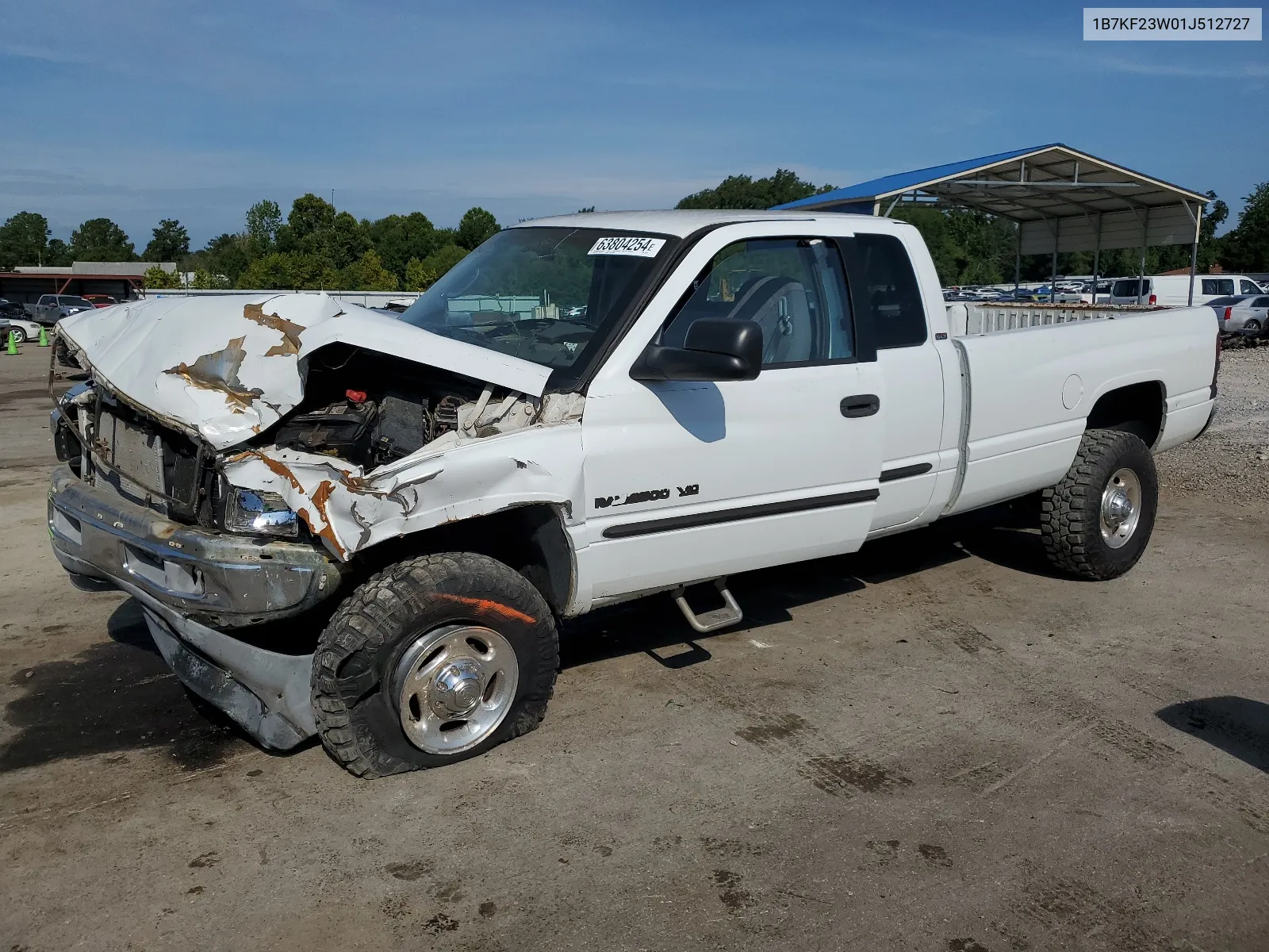 2001 Dodge Ram 2500 VIN: 1B7KF23W01J512727 Lot: 63804254