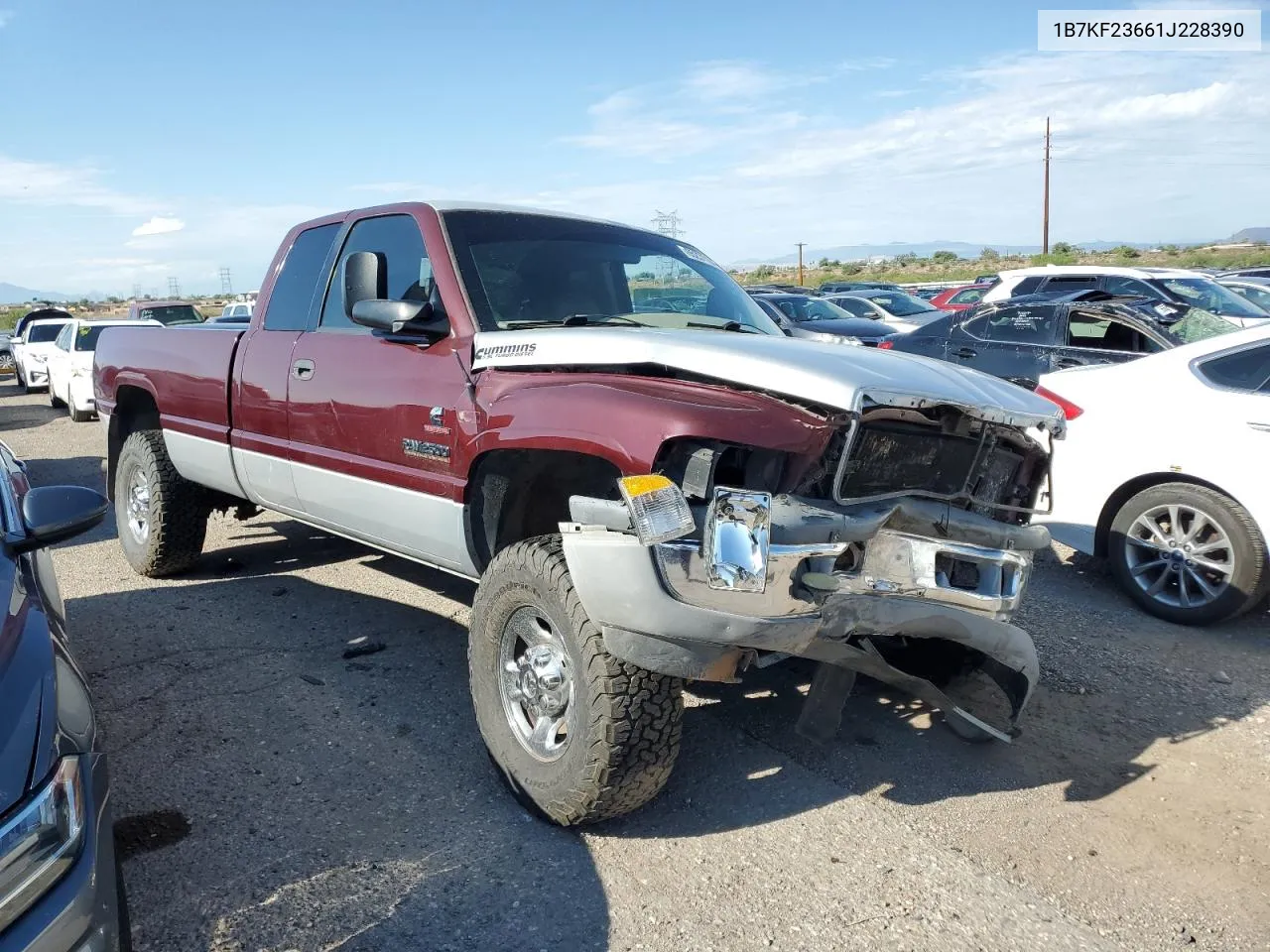 2001 Dodge Ram 2500 VIN: 1B7KF23661J228390 Lot: 65231164