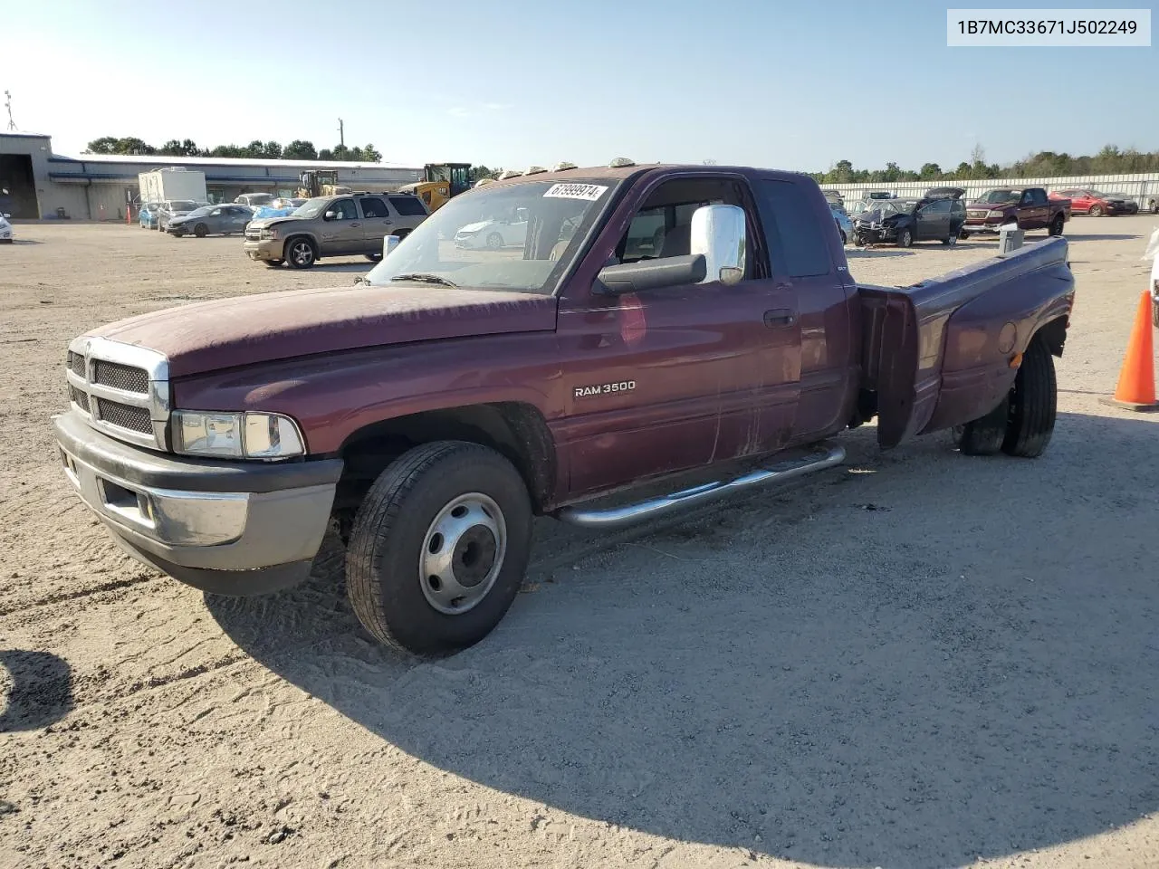 2001 Dodge Ram 3500 VIN: 1B7MC33671J502249 Lot: 67999974