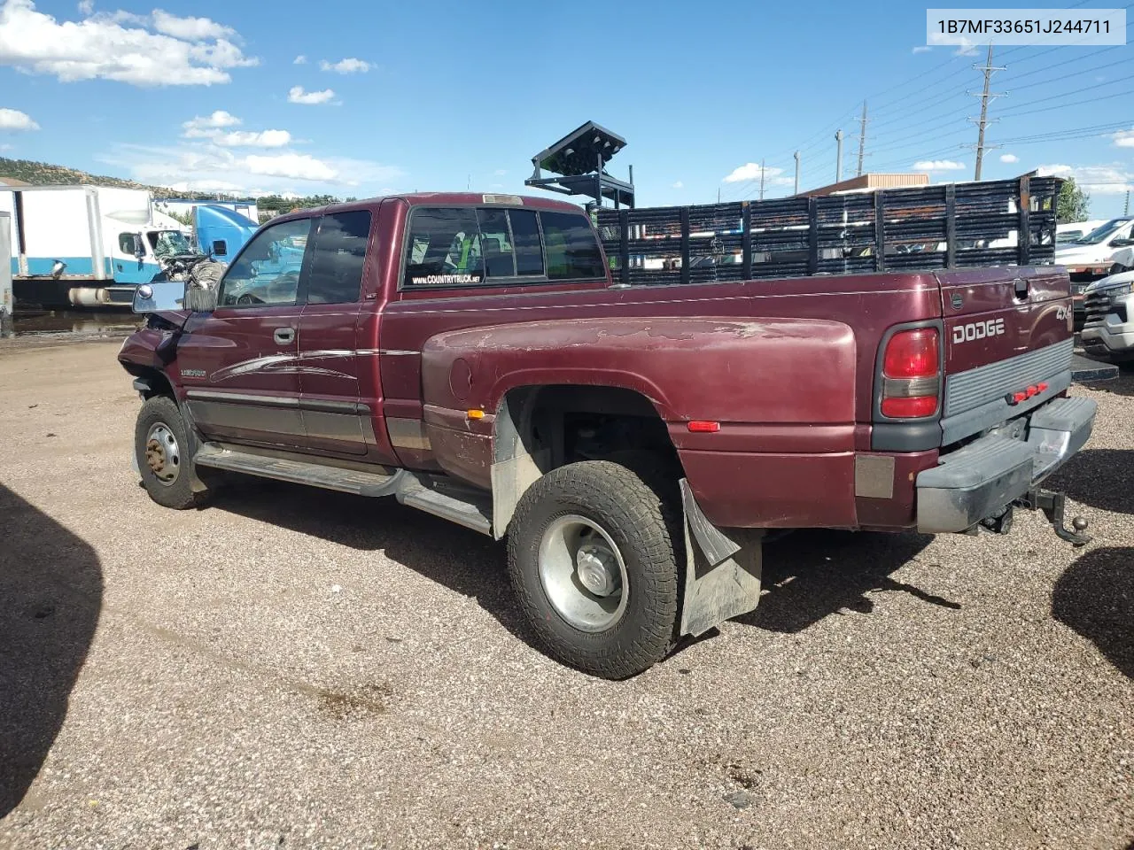 2001 Dodge Ram 3500 VIN: 1B7MF33651J244711 Lot: 68735784