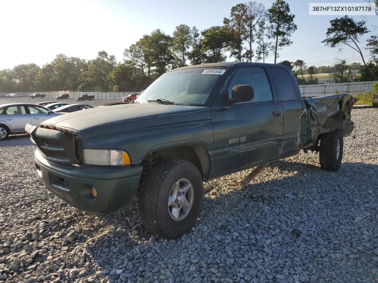 2001 Dodge Ram 1500 VIN: 3B7HF13ZX1G187178 Lot: 68999344