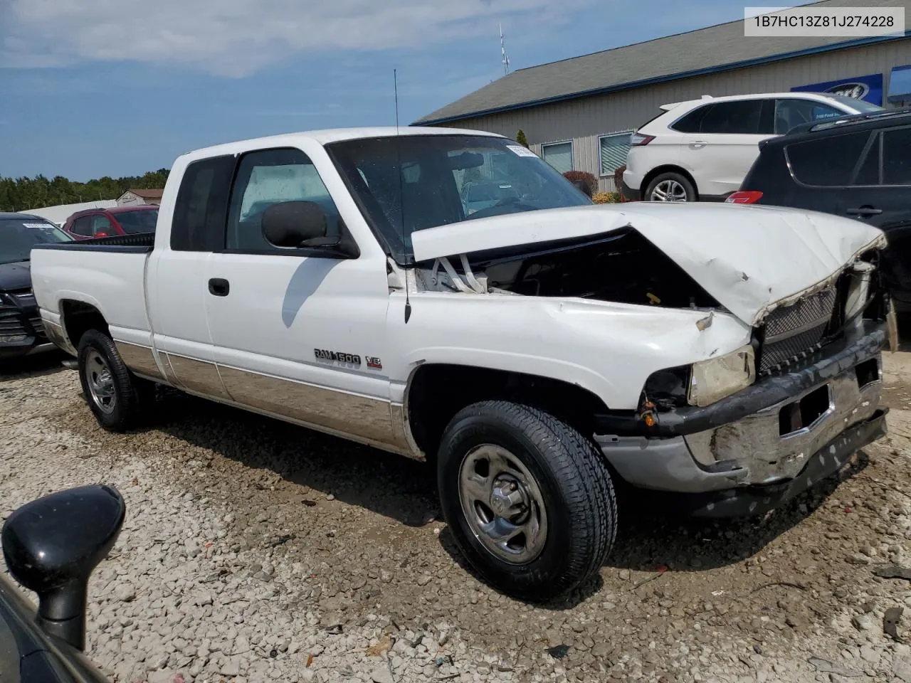 2001 Dodge Ram 1500 VIN: 1B7HC13Z81J274228 Lot: 69756474