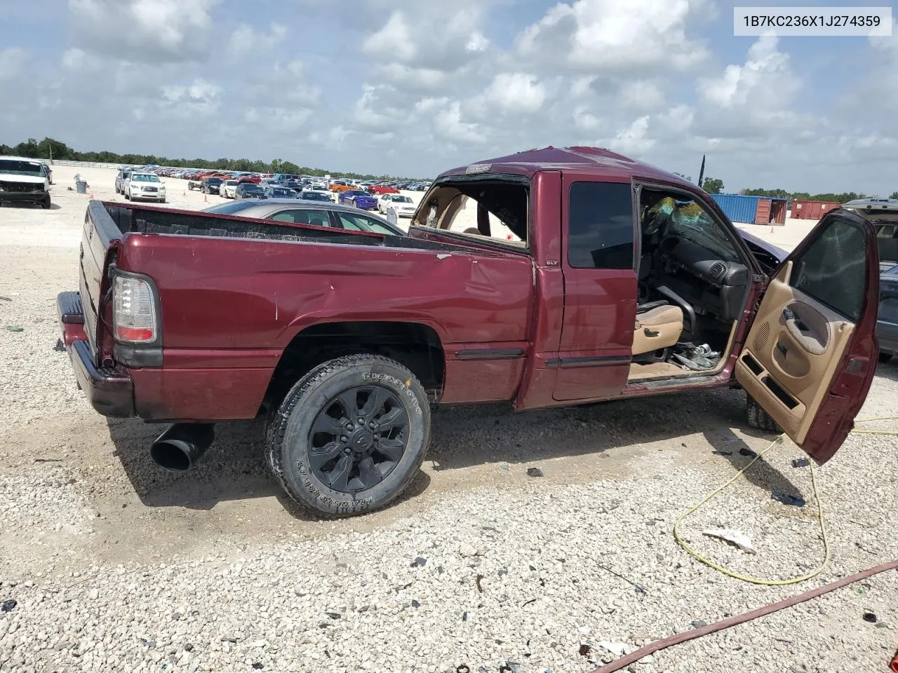 2001 Dodge Ram 2500 VIN: 1B7KC236X1J274359 Lot: 70275354