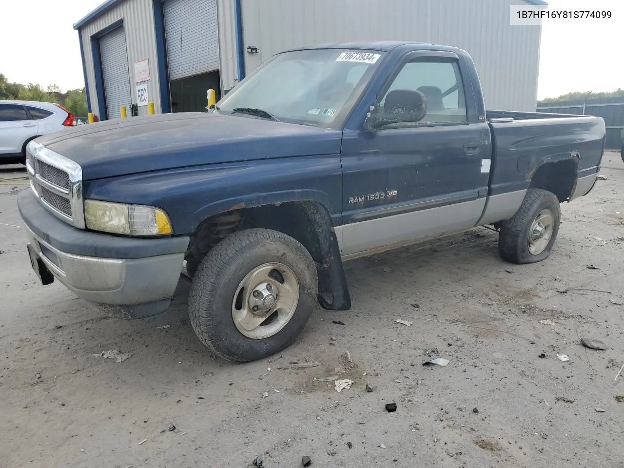 2001 Dodge Ram 1500 VIN: 1B7HF16Y81S774099 Lot: 70673934