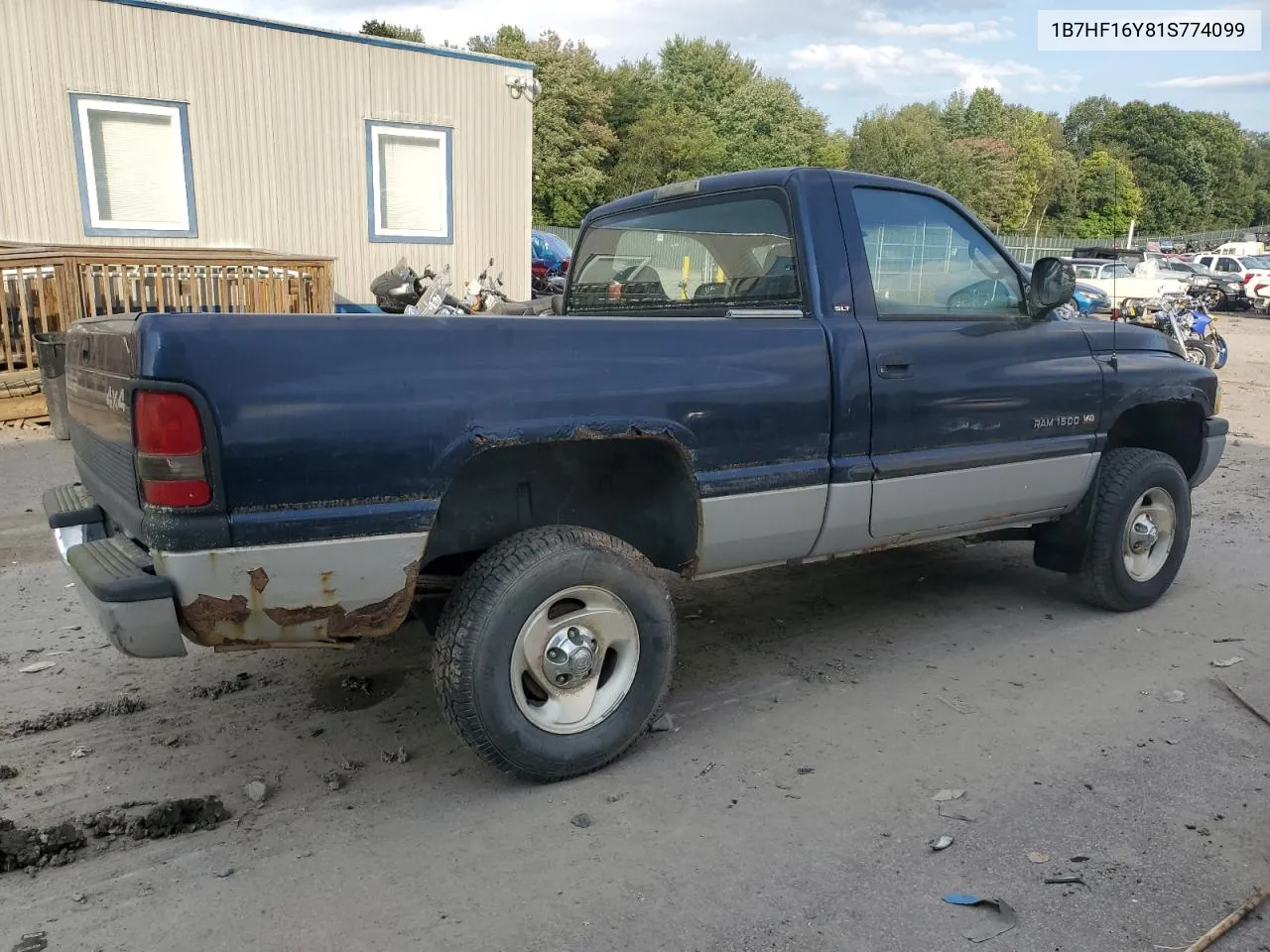 2001 Dodge Ram 1500 VIN: 1B7HF16Y81S774099 Lot: 70673934