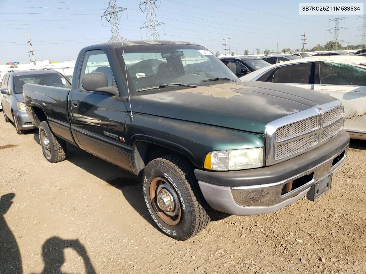 3B7KC26Z11M583534 2001 Dodge Ram 2500