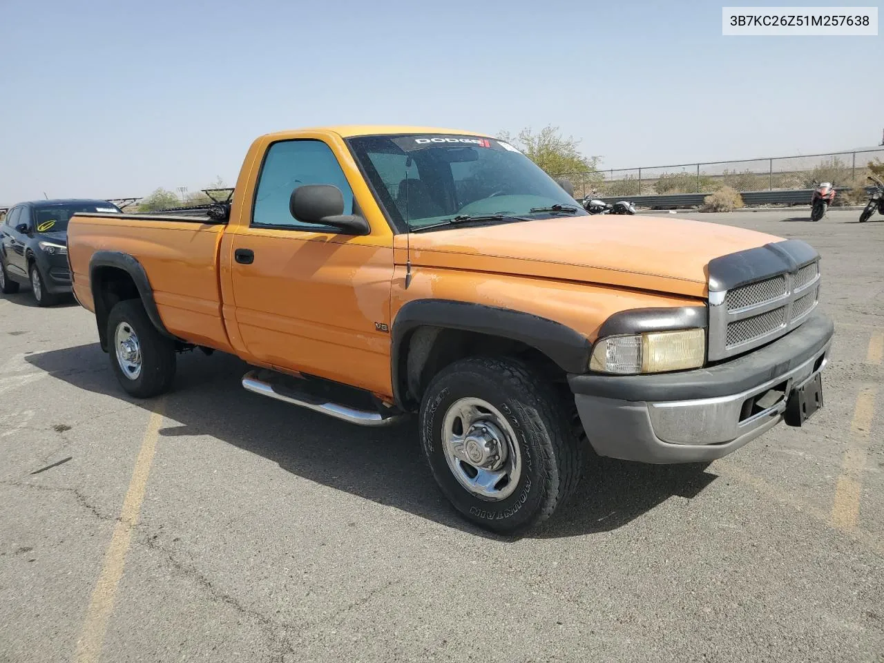 2001 Dodge Ram 2500 VIN: 3B7KC26Z51M257638 Lot: 71501614