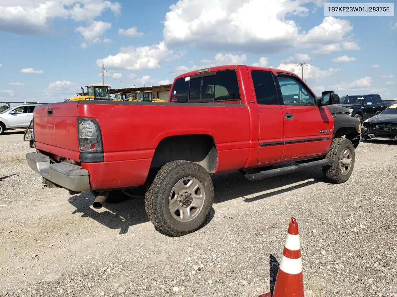 2001 Dodge Ram 2500 VIN: 1B7KF23W01J283756 Lot: 71984574