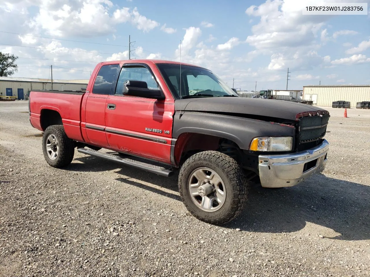 2001 Dodge Ram 2500 VIN: 1B7KF23W01J283756 Lot: 71984574