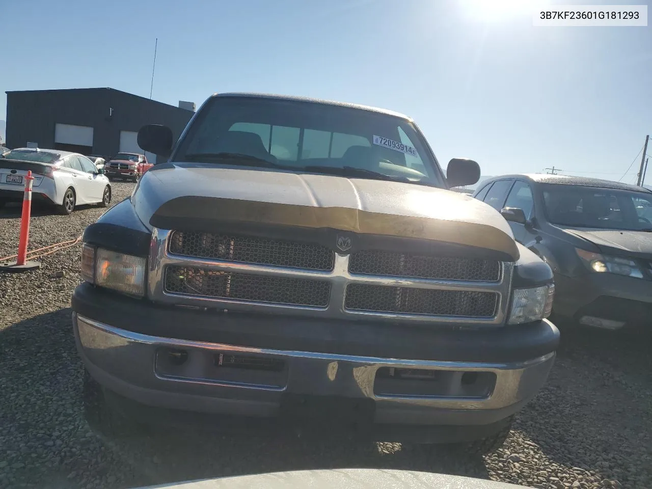 2001 Dodge Ram 2500 VIN: 3B7KF23601G181293 Lot: 72093914