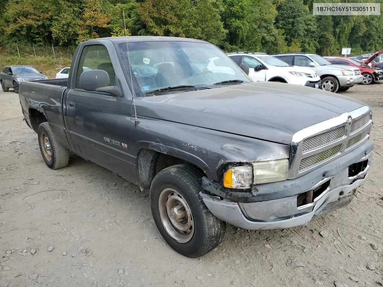 2001 Dodge Ram 1500 VIN: 1B7HC16Y51S305111 Lot: 72443024