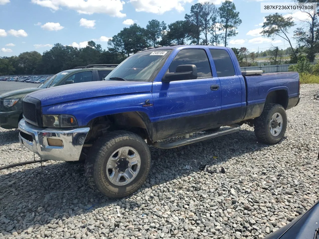 2001 Dodge Ram 2500 VIN: 3B7KF236X1G197808 Lot: 72450104