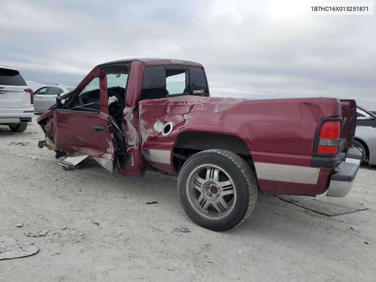 2001 Dodge Ram 1500 VIN: 1B7HC16X01S251871 Lot: 72809554