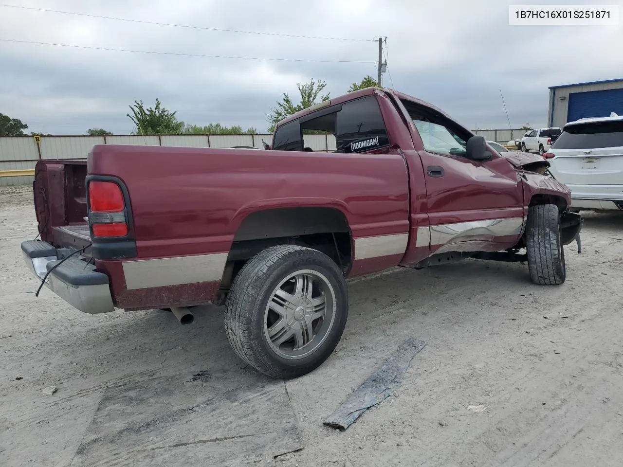 2001 Dodge Ram 1500 VIN: 1B7HC16X01S251871 Lot: 72809554