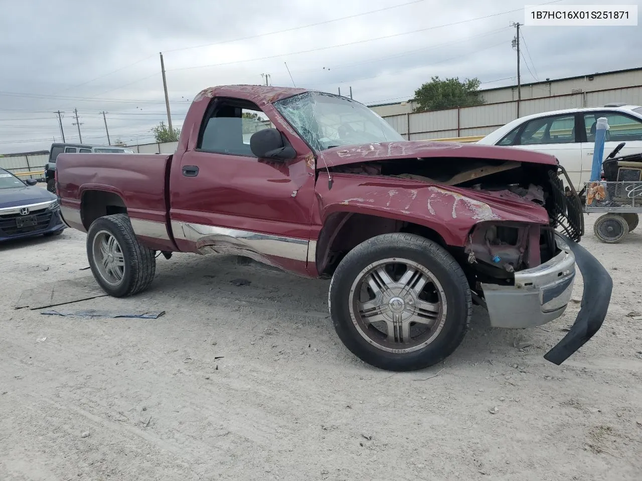 2001 Dodge Ram 1500 VIN: 1B7HC16X01S251871 Lot: 72809554