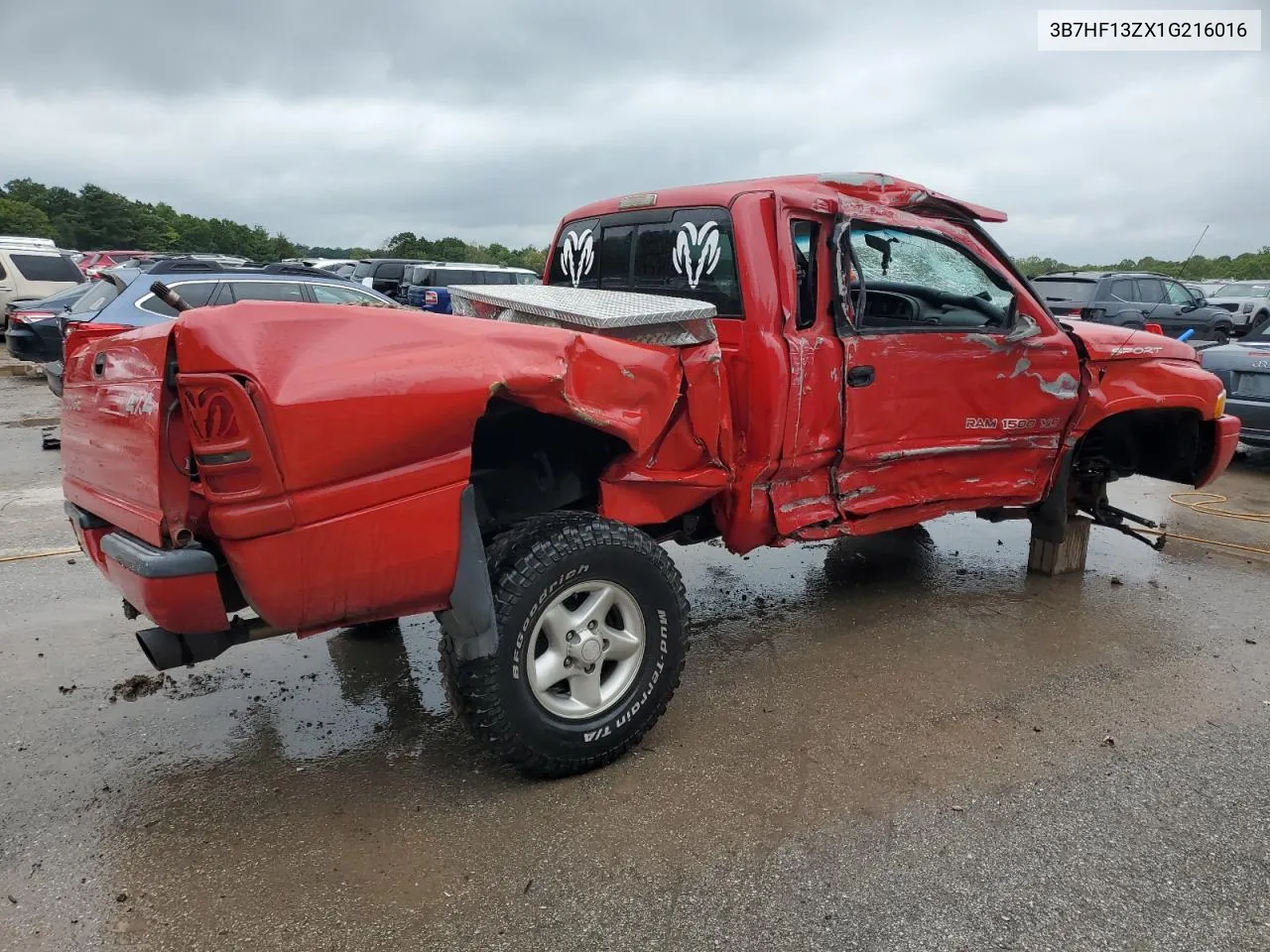 2001 Dodge Ram 1500 VIN: 3B7HF13ZX1G216016 Lot: 73031154