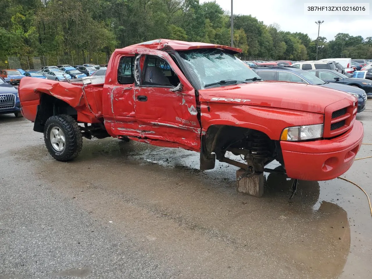 2001 Dodge Ram 1500 VIN: 3B7HF13ZX1G216016 Lot: 73031154