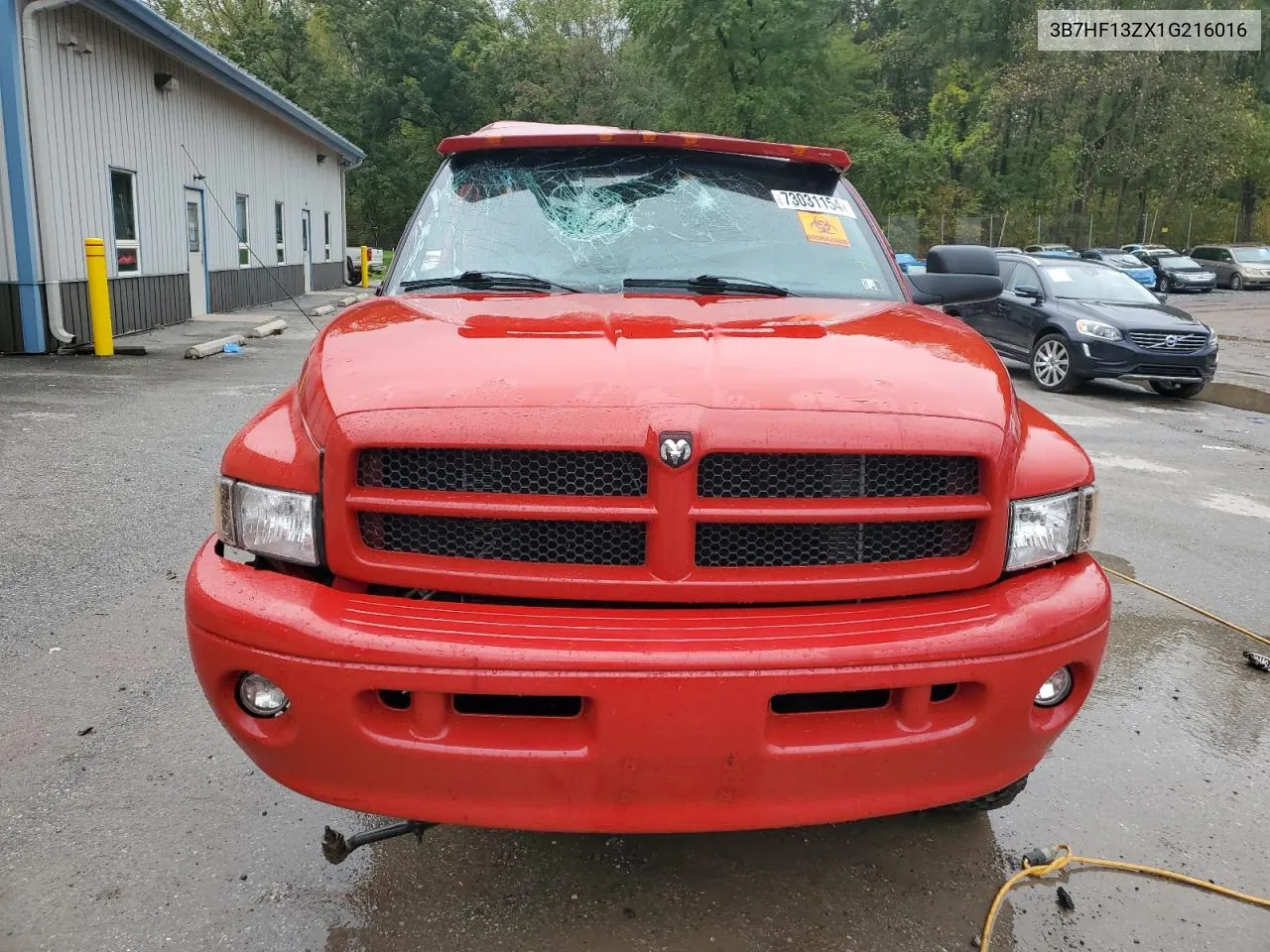 2001 Dodge Ram 1500 VIN: 3B7HF13ZX1G216016 Lot: 73031154