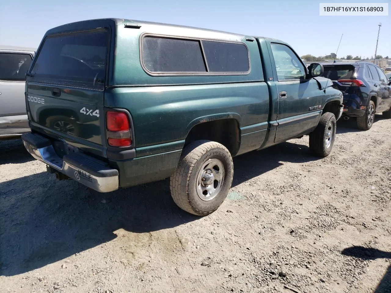 2001 Dodge Ram 1500 VIN: 1B7HF16YX1S168903 Lot: 73433894