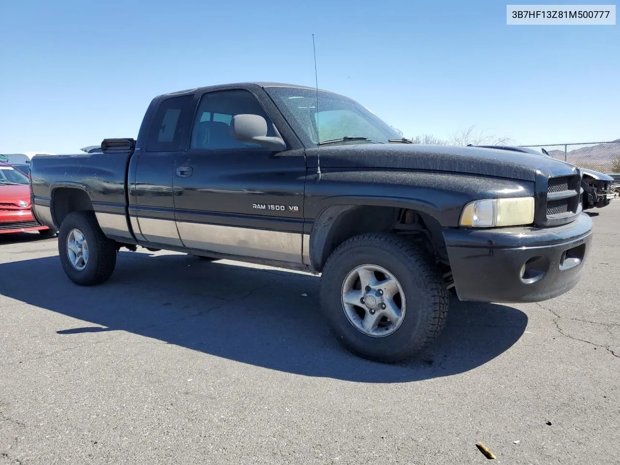 2001 Dodge Ram 1500 VIN: 3B7HF13Z81M500777 Lot: 73490934