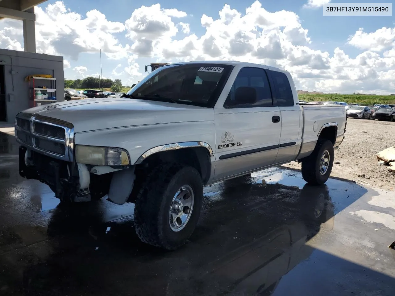 2001 Dodge Ram 1500 VIN: 3B7HF13Y91M515490 Lot: 73554124