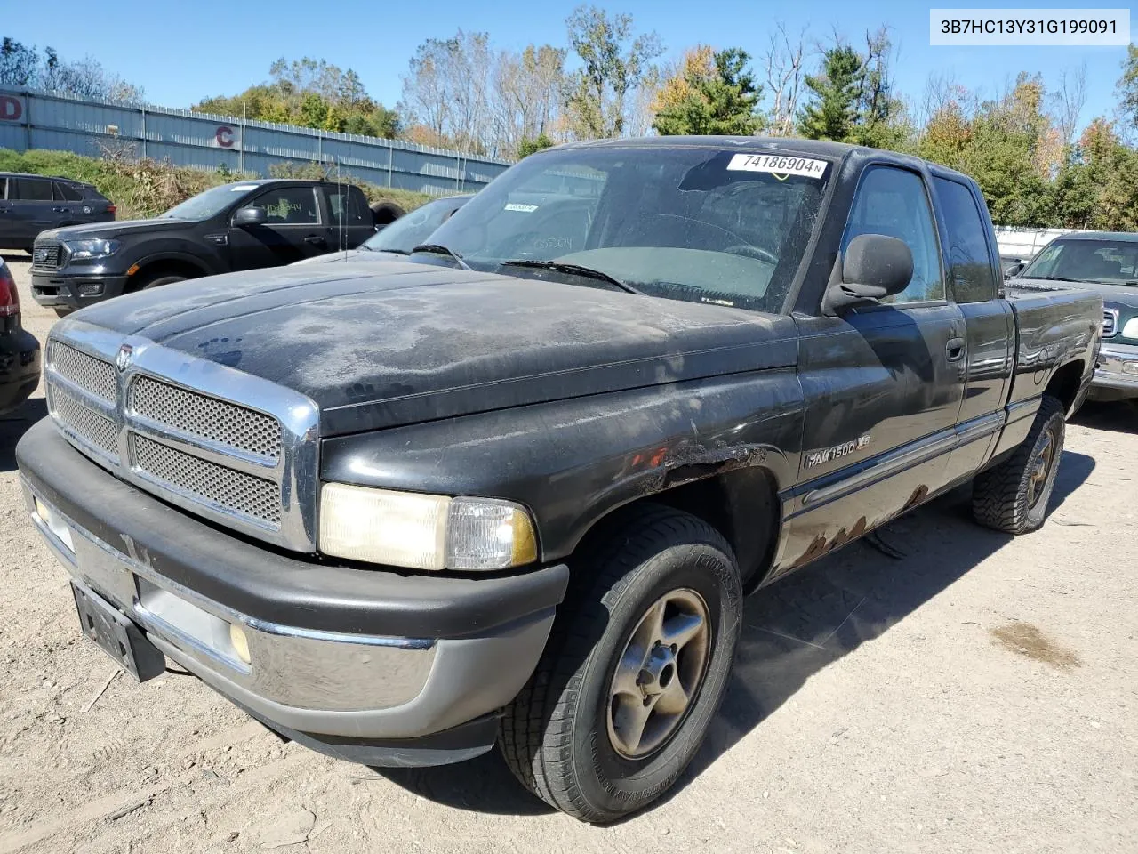 2001 Dodge Ram 1500 VIN: 3B7HC13Y31G199091 Lot: 74186904