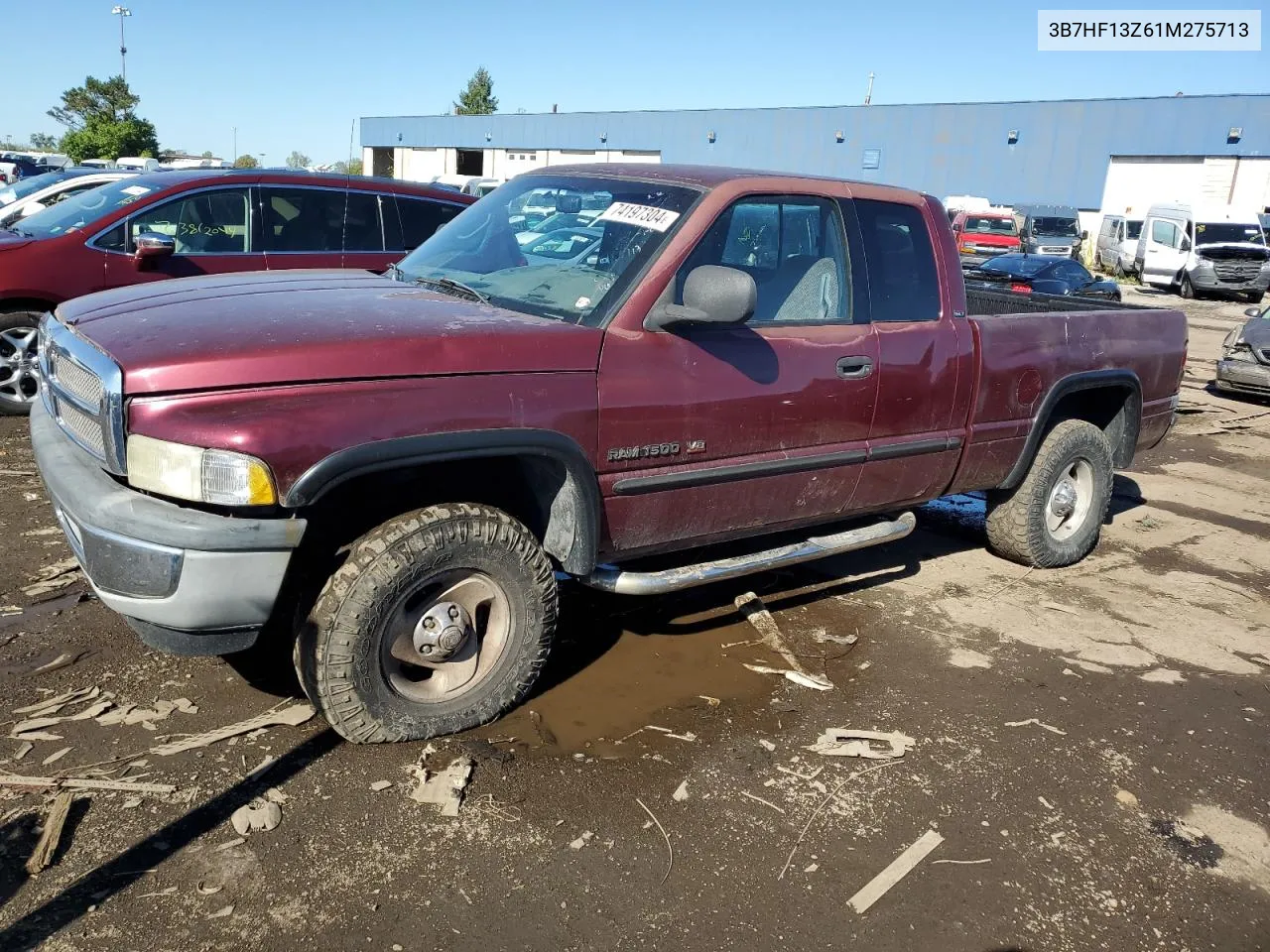 2001 Dodge Ram 1500 VIN: 3B7HF13Z61M275713 Lot: 74197304