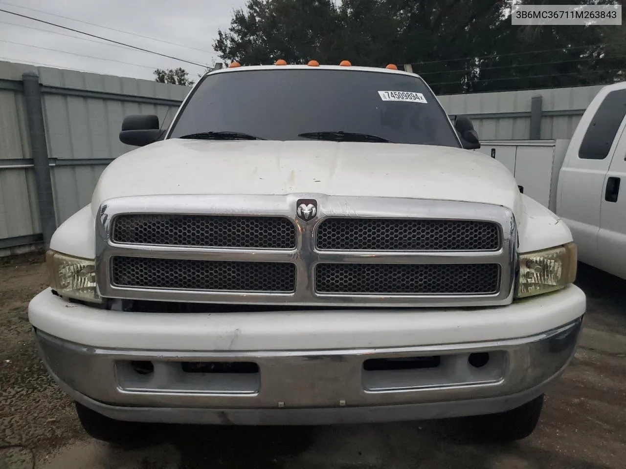 2001 Dodge Ram 3500 VIN: 3B6MC36711M263843 Lot: 74509894