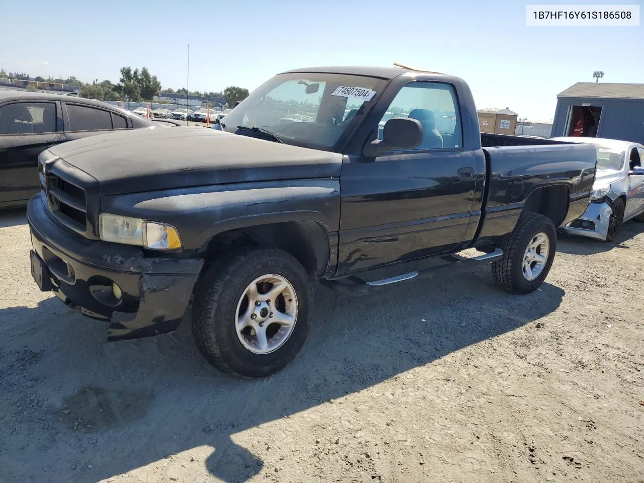 2001 Dodge Ram 1500 VIN: 1B7HF16Y61S186508 Lot: 74607504