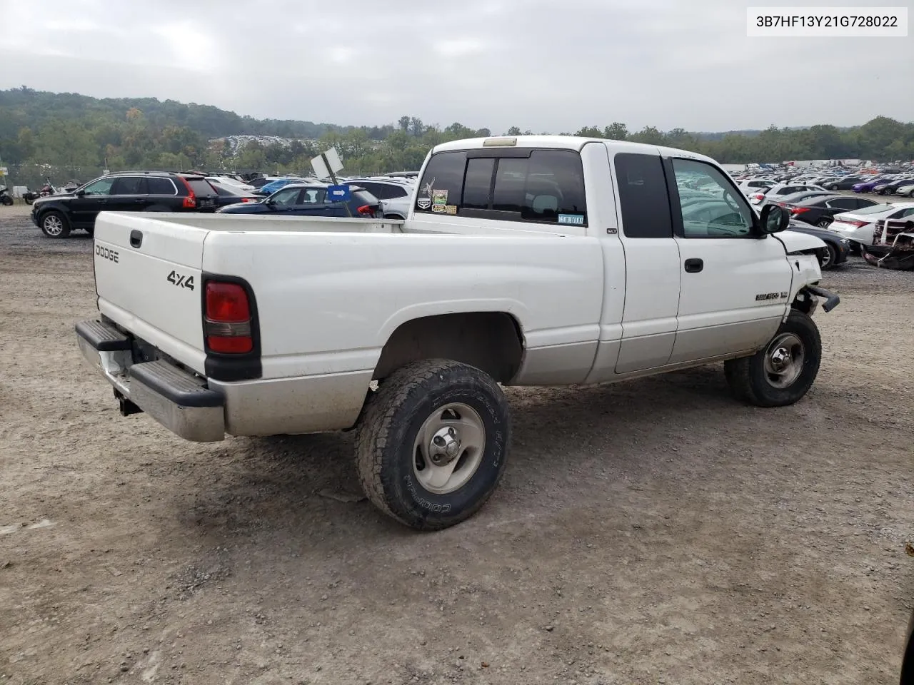 2001 Dodge Ram 1500 VIN: 3B7HF13Y21G728022 Lot: 74615014